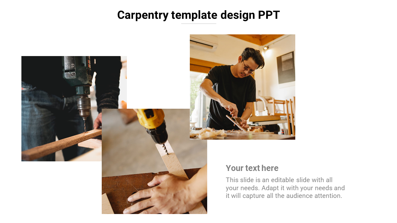 Carpentry template design PPT